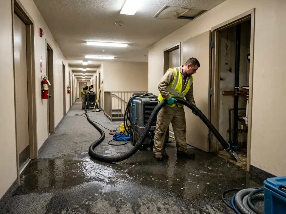 multi-unit-apartment-hallway-f-005 — frequently asked questions, Emergency Burst Pipe Water Extraction & Removal in Cortland…
